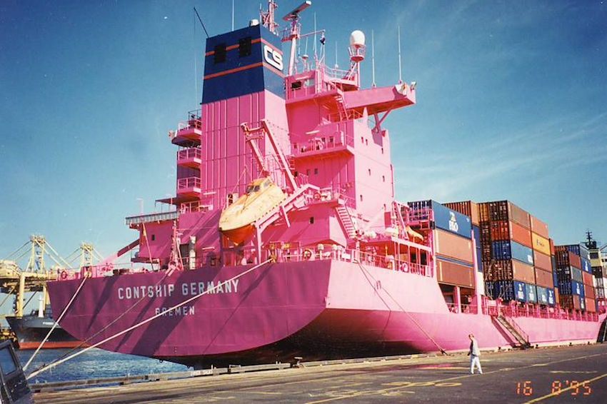 ONE's magenta branding - a nod to ContShip's pink vessels in the 90's?